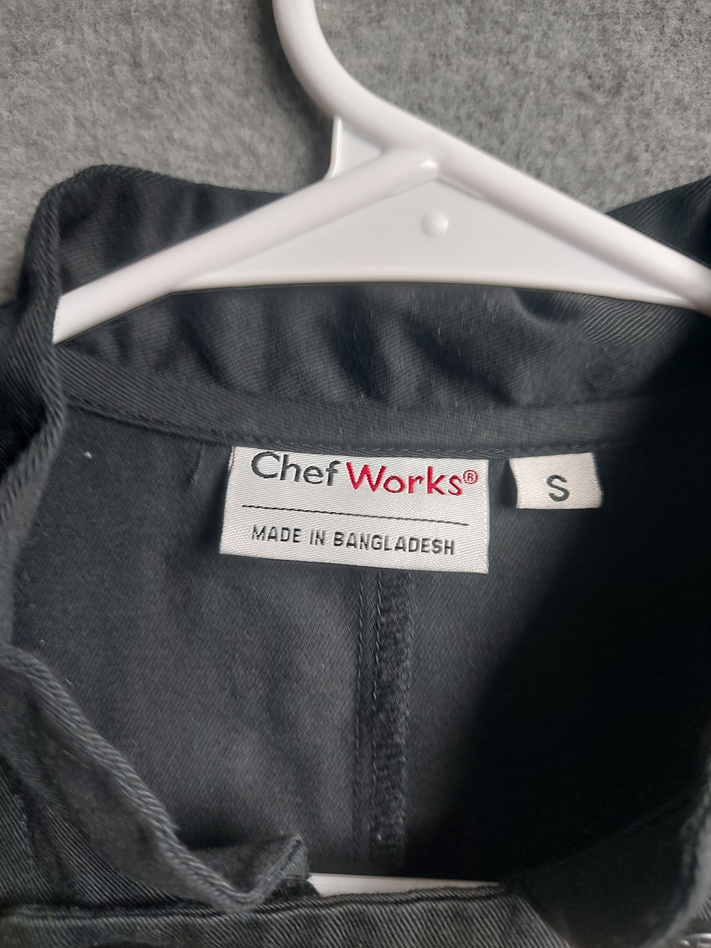 Chef Works Black Long Sleeve Double Breasted Chef Coat Size Small S - Picture 5 of 9
